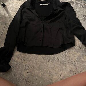 Zara Button Up Collared Shirt